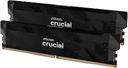 Crucial Kit Pro DDR5 RAM 32GB (2x16GB), 6400MHz CL32, Overclocking Desktop Gaming Memory, Intel XMP 3.0 & AMD Expo compatível, preto - CP2K16G64C32U5B