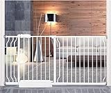 HOOEN Extra Wide Baby Gate for Doorways Stairs Living Room Pressure Monuted Walk Through Safety Gate for Kids or Pets Dogs 62 Inch to 67 Inch Wide with Extensions