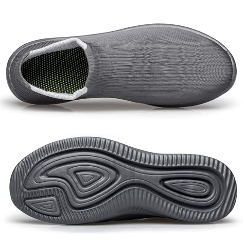 Image of vibdiv Men's Slip-On Walking Shoes Casual Sneakers Lightweight Breathable for Everyday Wear
