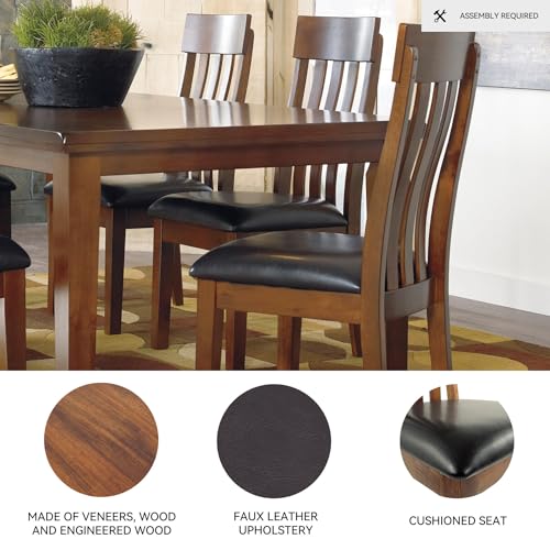 Image of Signature Design by Ashley Ralene Wood Dining Chairs Set of 2, Brown