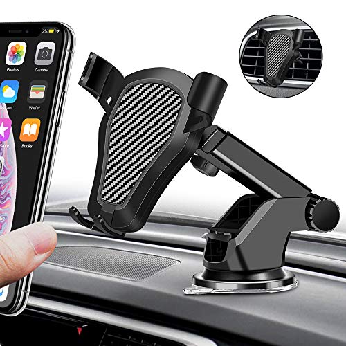 tonitott Handyhalterung Auto 2 in 1 Handyhalter fürs Auto mit 360°Drehbar Kugelgelenk Gel Saugnapf&Teleskoparm KFZ Handy Halterung für iPhone XS MAX XR 8, Samsung S10/S9, Huawei, LG usw
