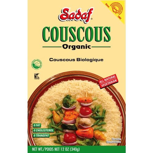 Sadaf Couscous Organic, 12-Ounce (Pack of 6)