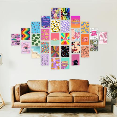 Image of Wallgasm Pinterest Aesthetic Room Posters - Pack of 30, 10 x 15 cm 300GSM | Aesthetic Wall Art - Set For Room, Bedroom, Gym, Office