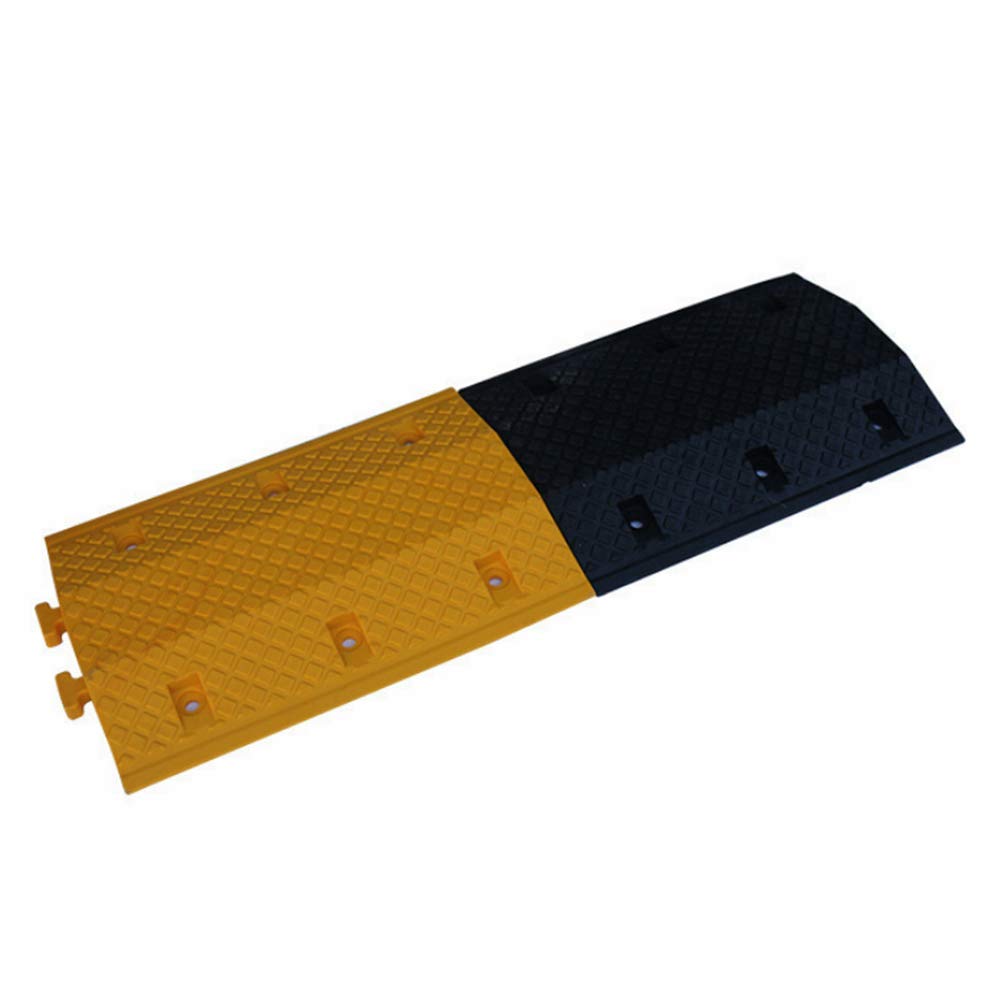 Plastic Speed Bump School Speed Limit Belt Non-Slip Deceleration Zone Twill Anti-Slip Design Vehicle Buffer Zone Wide Range of Applications， Sturdy，A