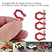 Dilwe RC Car Trailer Buckle, 4 Pcs Metal Tow Shackle Lock Catch for RC Climbing Crawler Car Accessory Parts