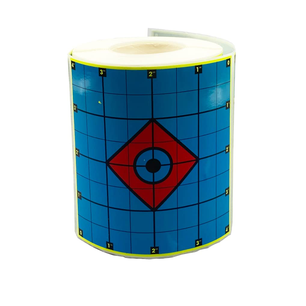 4 Inch x 200 Pcs Splatter Target Self-Adhesive Shooting Target Stickers Sight-in Shooting Target (Blue)