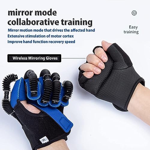 Disability Aids Rehabilitation Equipment Hemiplegia Finger Rehabilitation Trainer Robot Gloves with Remote Control/Single Finger Training - Image 4