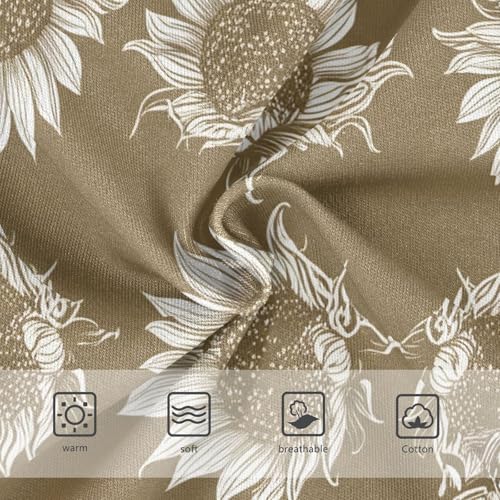 Brown Sunflowers Toddler Girls Underwear 2t Cotton Panties Little Girl Flower Briefs Girls Undies3