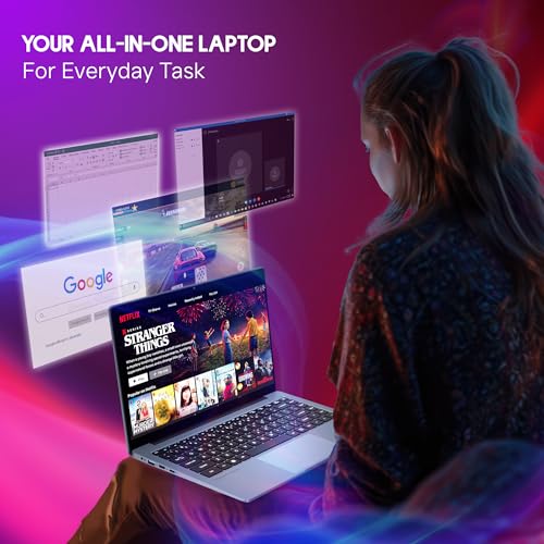 Image of BrowseBook 14.1 inch FHD IPS Laptop | Best Student & Office Work Laptop | Celeron N4020 | 4GB RAM | 128GB SSD | Windows 11 | 38Wh | 1.3kg | Grey