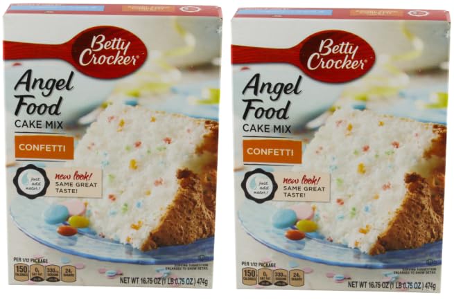 Generic Pack Of 2 Angel Food Cake Mix Confetti, 16.75 oz