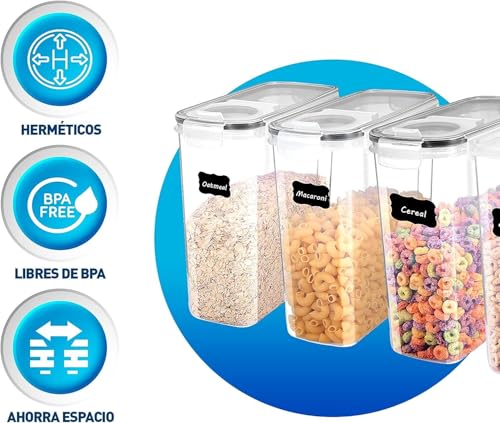 Catálogo para Comprar On-line Recipientes para cereales los 10 mejores. 5 Recipientes para cereales marca Bluelander (2)