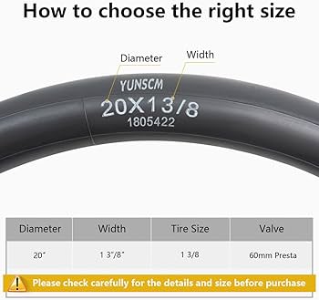 Amazon | YunSCM 2本,20 1 3/8 チューブ 肉厚,仏式バルブ60mm 高リムの Amazon | YunSCM 2本,20 1 3/8 チューブ 肉厚,仏式バルブ60mm 高リムの