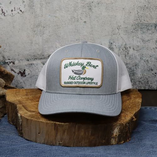 Image of WHISKEY BENT HAT CO. Green Head Adjustable Snapback Outdoor Lifestyle Duck Hat