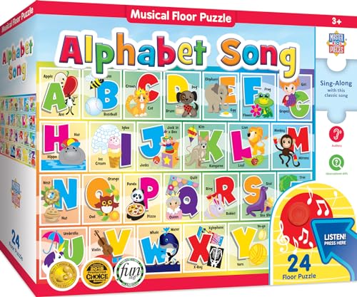 Masterpieces Puzzle de Piso de 24 Piezas con Sonidos del Alfabeto para Niños 18"x24" miniatura 1