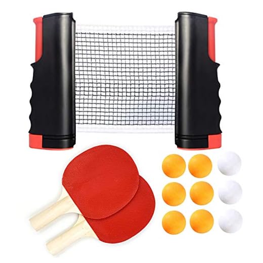 Coriver Juego de Tenis de Mesa portátil con Red retráctil Ping Pong Juego de Red con 2 Palas y 9 Pelotas, 1 Bolsa de Almacenamiento, Exterior y hogar, Juego de Oficina, Palas de Entrenamiento