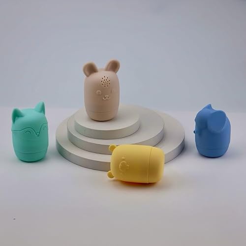 Miniatura 6 de Juguetes de baño no tóxicos para bebés, juguetes de baño de silicona, juguetes ecológicos para la bañera para niños pequeños (juego de 4 juguetes)