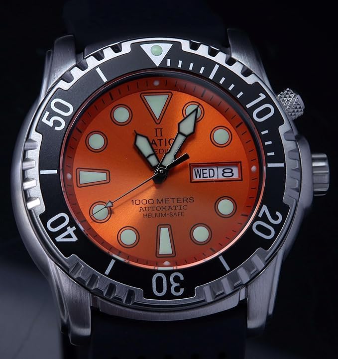 Image of RATIO FreeDiver Helium-Safe Dive Watch Sapphire Crystal Automatic Diver Watch 1000M Water Resistant Diving Watch for Men (White)