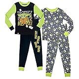 Lego Star Wars Boys Baby Yoda 2 for 1 Cotton Pajama Set, Size 4 Green