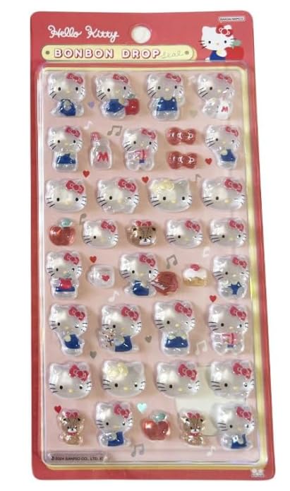 Amazon.co.jp: 【ハローキティ:リンゴ】ボンボンドロップシール