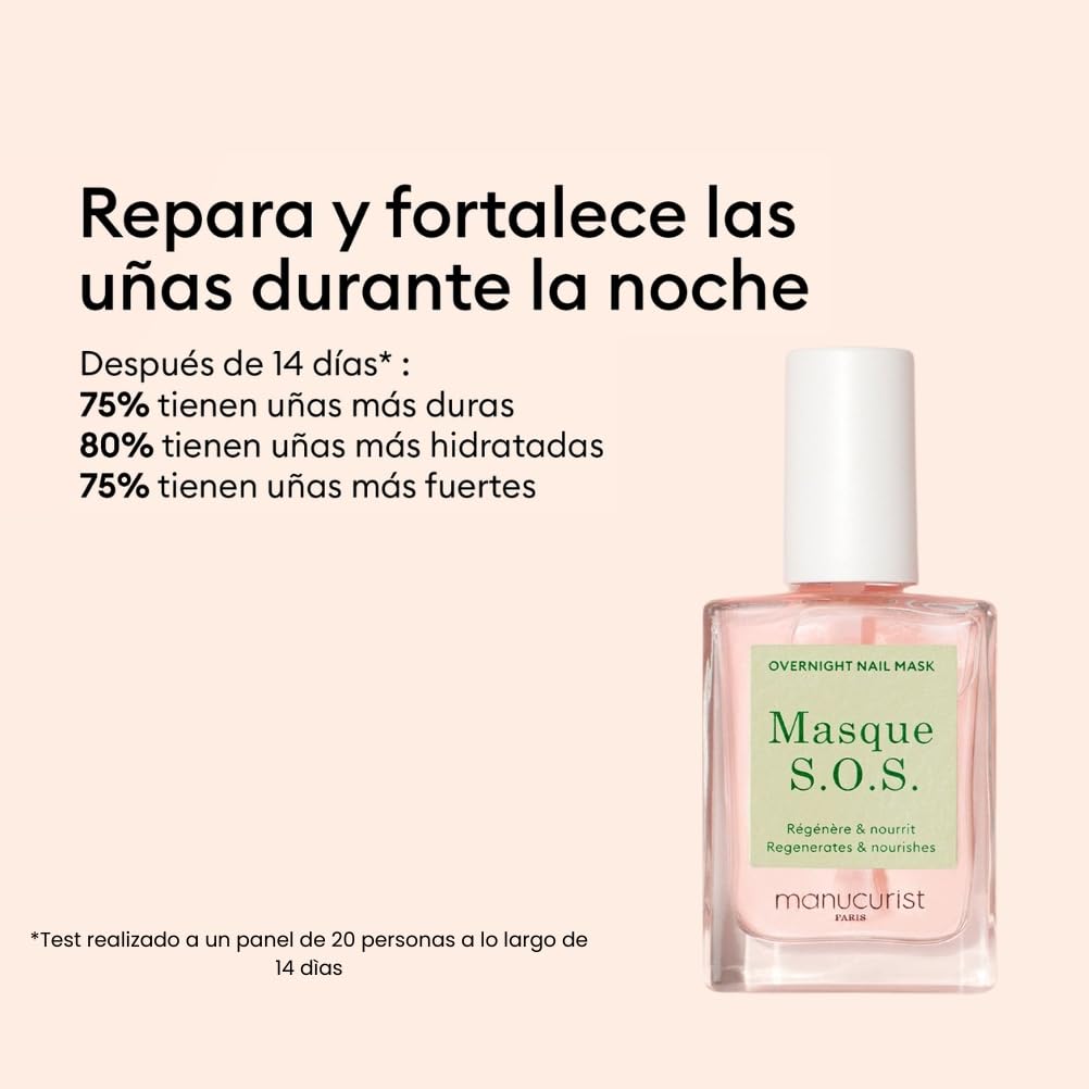 Manucurist Kit Rescue- Kit Uñas - Fortalecedor de Uñas Debiles y Quebradas - 1 Base Coat Endurecedor Uñas, 1 Mascarilla Reparadora Uñas, 1 Aceite Cuticulas Uñas - Vegano - Regalo Mujer