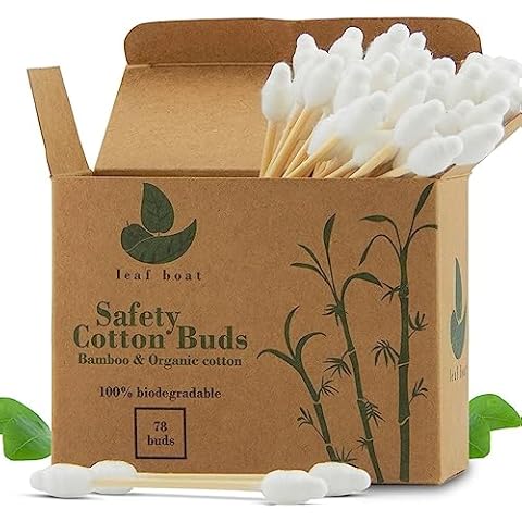 LEAF BOAT Eco-Friendly Baby Cotton Buds Cover