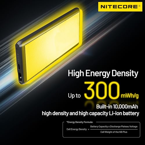 Image of Nitecore NB Plus 10000mAh Power Bank IPX7 Waterproof Lightweight Competition-Grade Energy Bar Carbon Fiber Tag