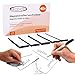 ECENCE 40 Magnetstreifen beschreibbar - 100mmx30mm Weiss - zuschneidbare Haftstreifen - abwischbare Magnetschilder - Magnet-Etiketten für Whiteboards, Kühlschränke, Magnettafeln