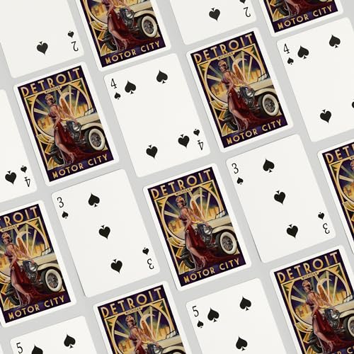Lantern Press naipes Poker 52 cartas para adultos miniatura 4