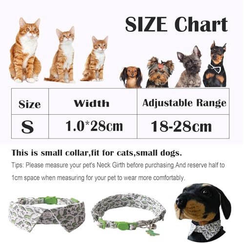 BT Bear Cute Style Small Dog Collar with Bell Adjustable Quick Release Cat Collars for Small Dogs Puppy,Pink Cake - Image 3