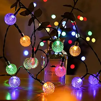 Quace Christmas Snowflake Light Battery Powered Waterproof 16 LED 3M Garden Fairy Lights for Christmas Festival Home Party Decorations