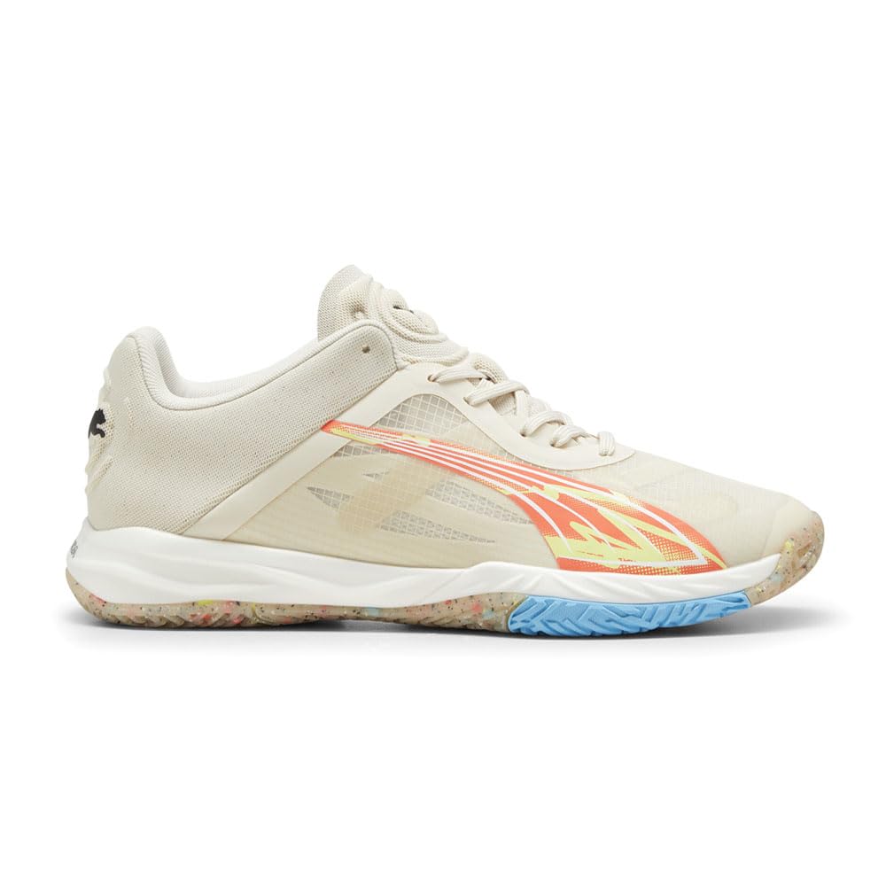 PUMA Mens Accelerate Nitro Sqd Forever Better Handball Sneakers Shoes - White - Size 9.5 M