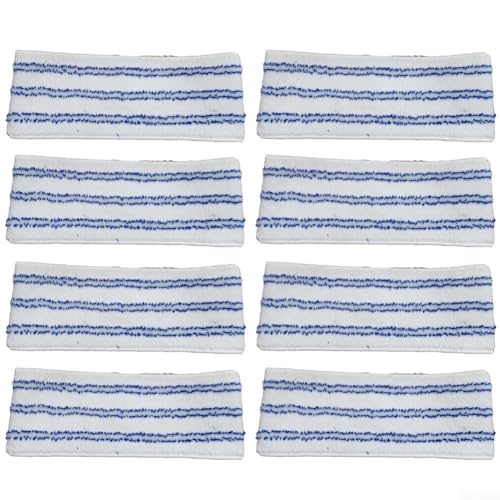 Lot de 8 serpillères en microfibre lavables et réutilisables pour Polti Vaporflexi Brush Eco Pro 3.0