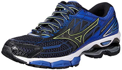 Mizuno Wave Creation 19, Scarpe da Running Uomo, Multicolore (Black/Black/Dazzlingblue), 42.5 EU