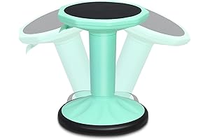 Adjustable Wiggle Stool (24”) for Active Learning: Non-Skid Wobble Chair to Improve...