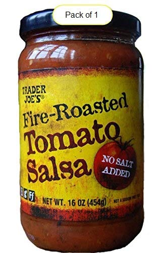 Trader Joe's - Fire-Roasted Tomato Salsa 16 OZ (1 LB) 454g - No Salt Added