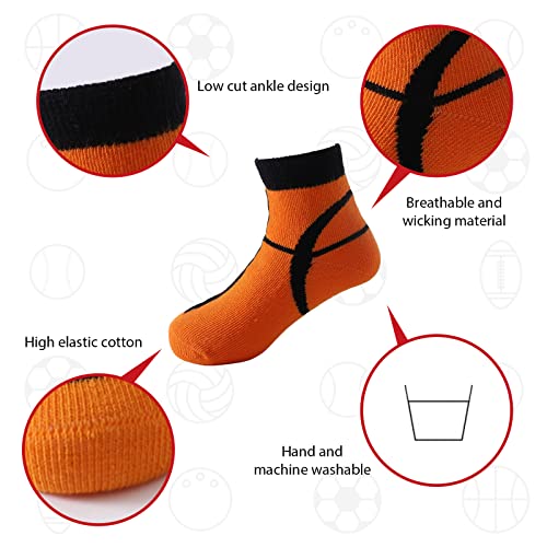 Chichoo Baby Basketball Outfit Socks Boys Football Socks Girls Kids Sports Themed Newborn Infant Toddler 0-12 Months thumb #1