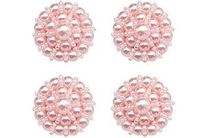 4 Pcs Sew On Pearl Buttons Decorative Floral Pearl Buttons