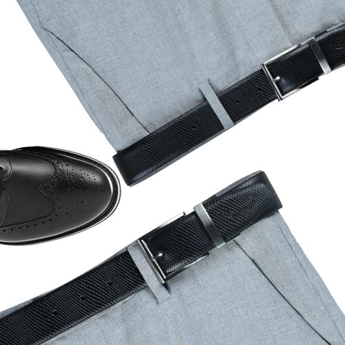 Image of BLACKHORN Leather Reversible Belt for Men - Italian Leather Formal Belt, Versatile Men's Belt for Business & Casual