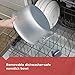 BLACK+DECKER Rice Cooker 6-Cup (Cooked) with Steaming Basket, Removable Non-Stick Bowl, White