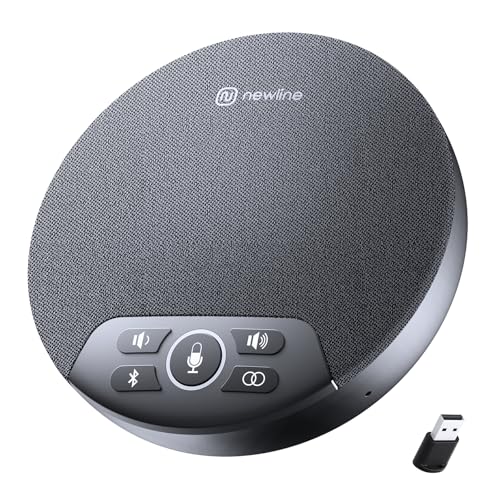 N newline Conference Speaker and Microphone, 4 AI Mics 360°