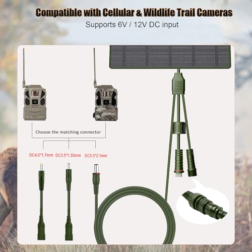 Image of 10W Solar Panel with 10400mAh Battery for Trail Cameras