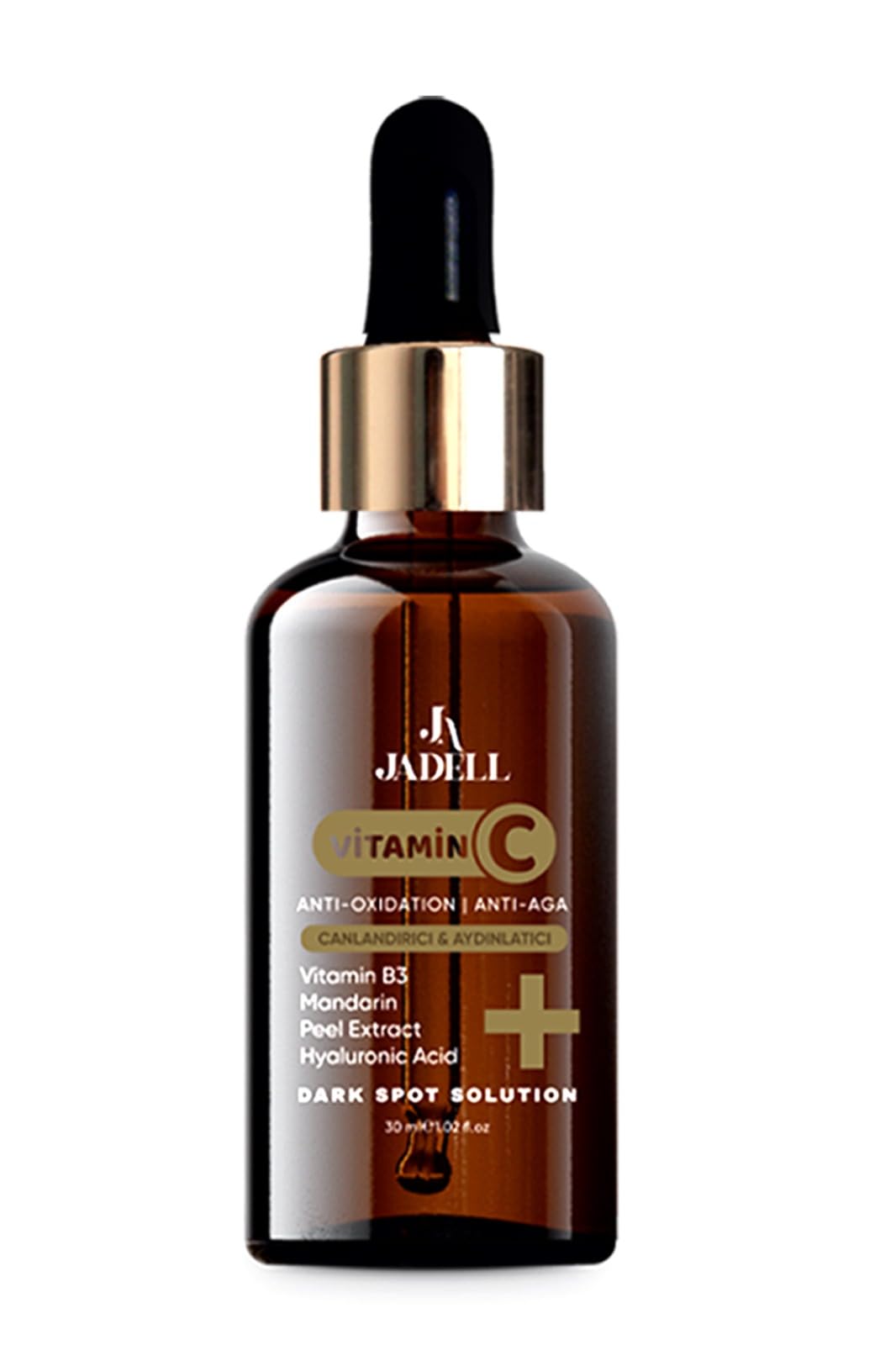 Jadell Vitamin C Hyaluronic Acid Canlandırıcı ve Aydınlatıcı Özellikli Yaşlanma Karşıtı Serum 30 ml