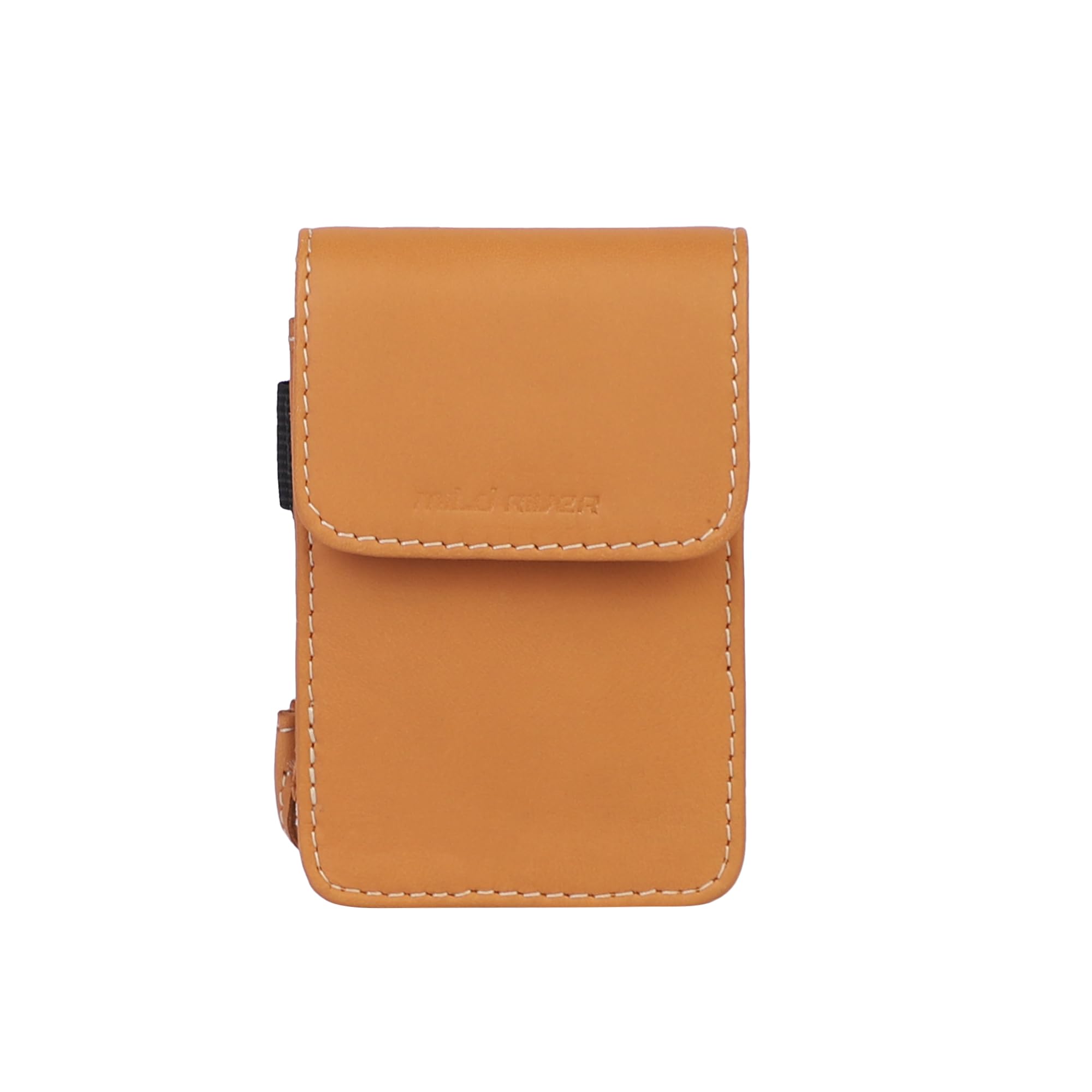 MildRiver Genuine Leather Cigaratte Box with Lighter Holder Pouch Color Tan-picture-30