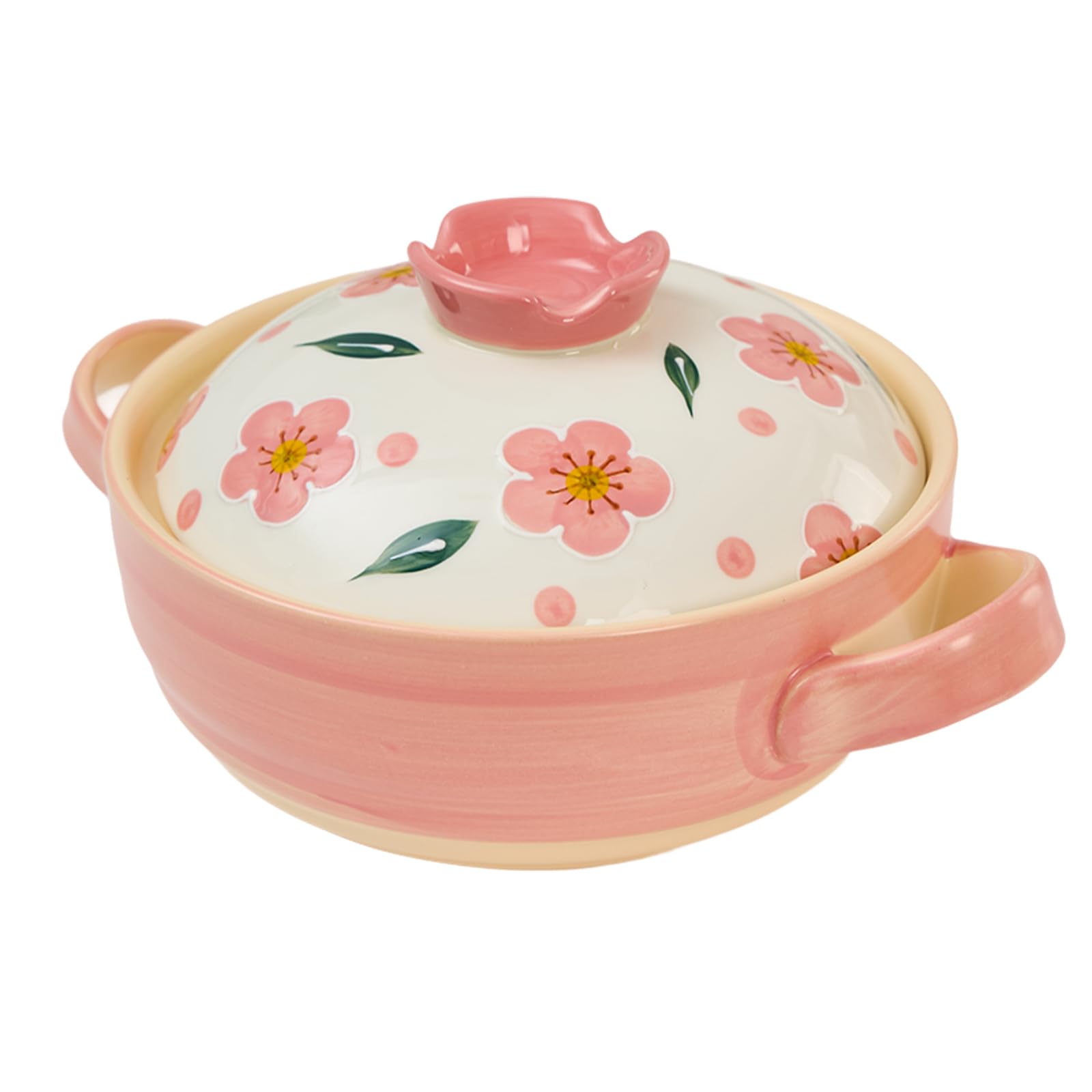 Amazon | 【WHWH】土鍋 桜柄 2.5L 可愛い 耐熱陶器 ガス火・電気