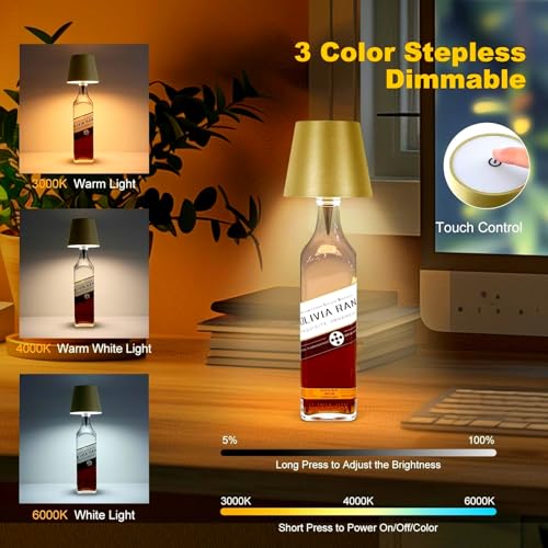 Generic BOTTLE LAMP 001 Liquor Bottle Lamp, Led Rechargeable Wine Bottle Light Kit thumb #3