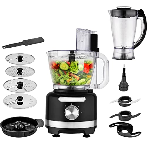 Venga-Procesador-de-Alimentos-8-en-1-Bol-de-3-L-Batidora-de-175-L-2-Velocidades-Ajuste-de-Pulsos-1000-W-NegroPlateado-VG-HA-3001 Venga-Procesador-de-Alimentos-8-en-1-Bol-de-3-L-Batidora-de-175-L-2-Velocidades-Ajuste-de-Pulsos-1000-W-NegroPlateado-VG-HA-3001