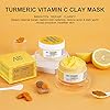 ANAIRUI-Turmeric-Vitamin-C-Clay-Mask-for-Acne-and-Dark-Spots-Vitamin-C-E-Clay-Facial-Mask-for-Blackheads-Pores-Wrinkles-Fine-Lines-Hydrating-Clarifying-Cleansing-Skincare-Mask-423-OZ ANAI RUI Turmeric Vitamin C Clay Mask, Vitamin C Clay Facial Mask for Blackheads, Pores, Wrinkles, Fine Lines, Hydrating, Clarifying, Cleansing, 4.23 OZ
