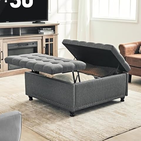 Redlife 35 Inch Storage Ottoman Cover