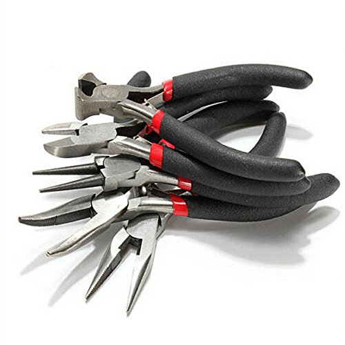 5pcs/Set Mini Plier Cutter Jewellery Jewelery DIY Beading Making Repair Tool Kit Handmade Tool for Quilling Paper,Jewelery DIY, Beading Making.