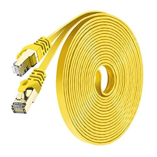 FEDUS 20 Meter Cat6 Cable, Flat RJ45 LAN Cable wire 2 Meter